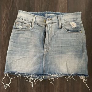 FRAME Distressed denim skirt. Size 25
